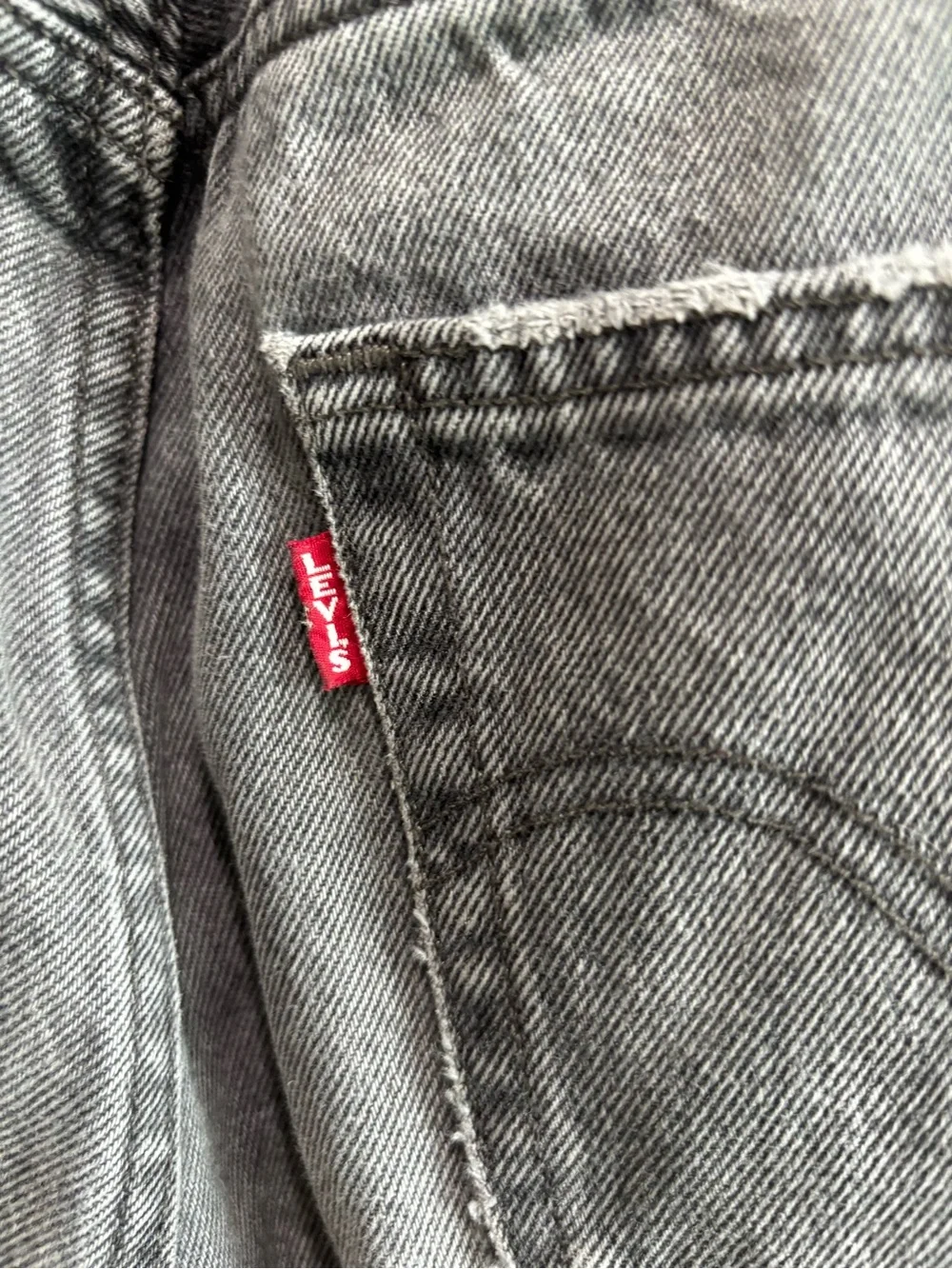 Levi's 501 Charcoal Straight-Leg Jeans